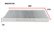 Cabin Filter RCA258C Fits Chrysler WACF0146 - Wesfil