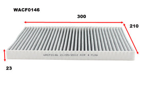 Cabin Filter RCA258C Fits Chrysler WACF0146 - Wesfil