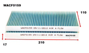 Cabin Filter RCA291P Fits Kia WACF0159 - Wesfil