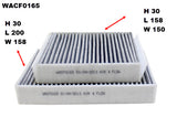 Cabin Filter RCA213C Fits Citroen/Peugeot WACF0165 - Wesfil