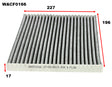 Cabin Filter RCA310P Fits Ssangyong WACF0166 - Wesfil