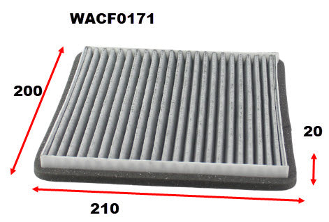 Cabin Filter RCA229C Fits Holden WACF0171 - Wesfil