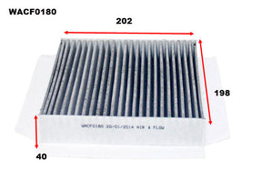 Cabin Filter Fits Smart Car WACF0180 - Wesfil