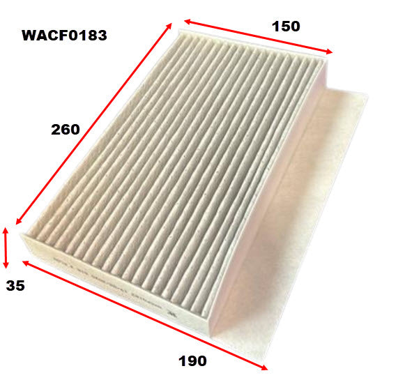 Cabin Filter RCA239C Fits Renault WACF0183 - Wesfil