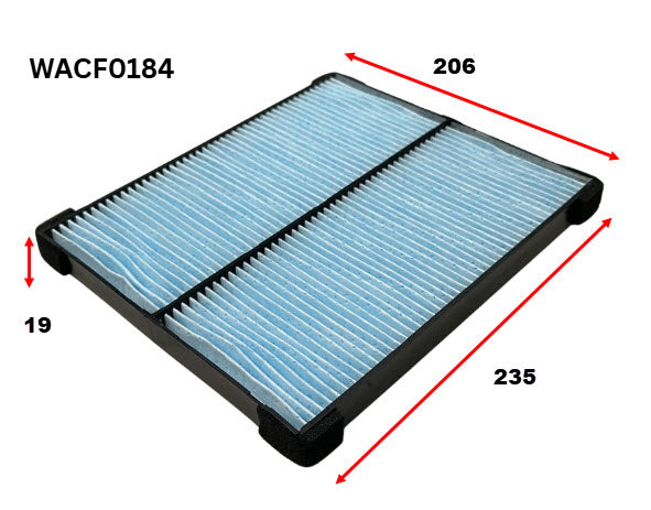 Cabin Filter RCA245P Fits Suzuki WACF0184 - Wesfil