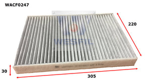 Cabin Filter RCA379MS Fits Audi/Porsche/Volkswagen WACF0247 - Wesfil | Universal Auto Spares