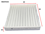 Cabin Filter Fits Hino (Filter Media Only) WACF0322 - Wesfil | Universal Auto Spares
