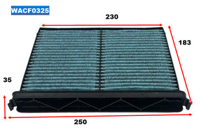 Cabin Filter Fits Mazda Fits Mazda WACF0325 - Wesfil | Universal Auto Spares