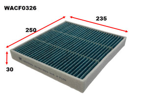 Cabin Filter Fits Cadillac/Chevrolet WACF0326 - Wesfil