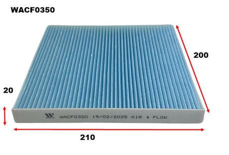 Cabin Filter KIA KIA WACF0350 - Wesfil | Universal Auto Spares