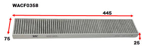 Cabin Filter RCA363P Iveco Iveco WACF0358 - Wesfil | Universal Auto Spares