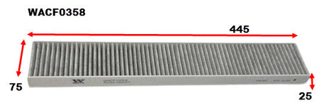 Cabin Filter RCA363P Iveco Iveco WACF0358 - Wesfil | Universal Auto Spares