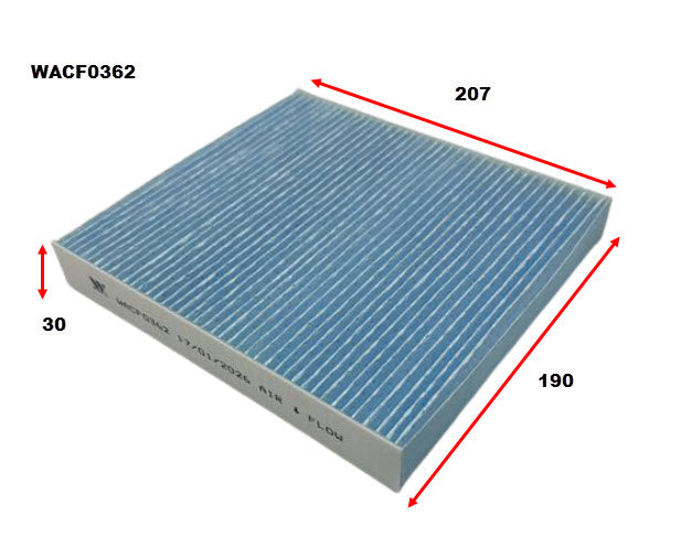 Cabin Filter RCA518M Fits MG WACF0362 - Wesfil | Universal Auto Spares