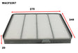 Cabin Filter RCA145P Fits Honda WACF2267 - Wesfil
