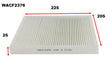 Cabin Filter Fits Holden WACF2376 - Wesfil