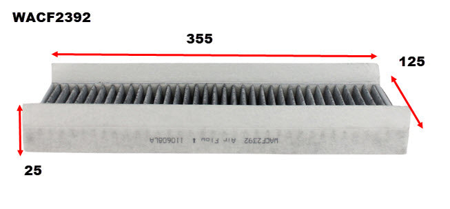 Cabin Filter Fits Ford WACF2392 - Wesfil