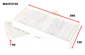 Cabin Filter RCA141P Fits Mercedes WACF2745 - Wesfil