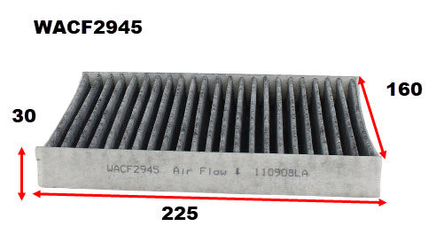 Cabin Filter RCA144P Fits Renault WACF2945 - Wesfil
