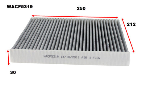 Cabin Filter RCA191C Fits Audi/VW WACF5319 - Wesfil