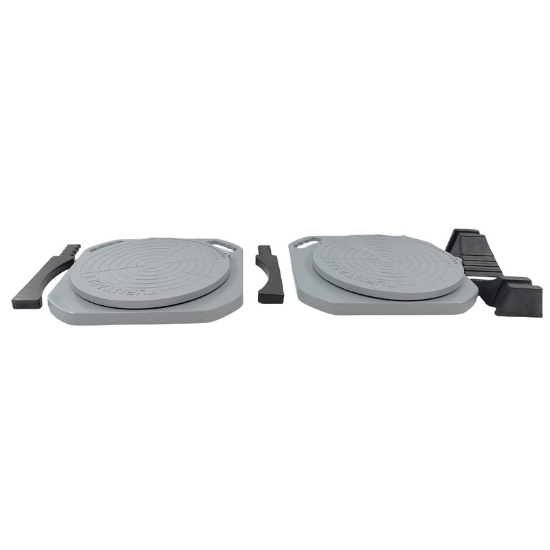 2 Pcs Car Front End Wheel Alignment Turntable Turn Plates With Transition Block Tool WATP-002-2PCS - Machter