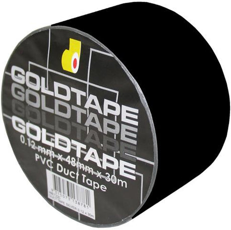 Black PVC Duct Tape 48mm x 30m - GOLDTAPE | Universal Auto Spares