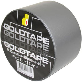 Silver Duct Tape 15mm x 48mm x 30m - GOLDTAPE