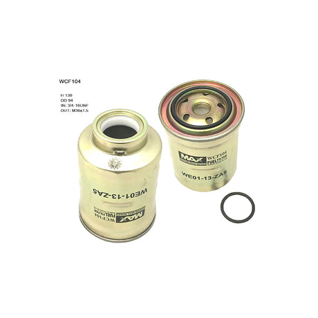 Diesel Fuel Filter Z699 Ford/Mazda WCF104NM - Wesfil | Universal Auto Spares