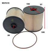 Diesel Fuel Filter Fits Dodge/Ram Fits Dodge/Ram WCF415 - Wesfil | Universal Auto Spares