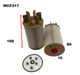 Diesel Fuel Filter Fits Nissan Fits Nissan WCF417 - Wesfil | Universal Auto Spares