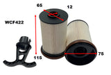 Diesel Fuel Filter Fits Ford Fits Ford WCF422 - Wesfil | Universal Auto Spares