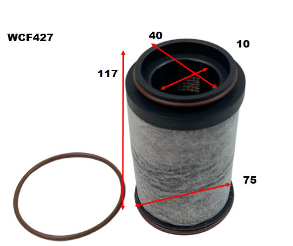 Catch Can Universal RCC160F Ventilator Filter WCF427 - Wesfil | Universal Auto Spares