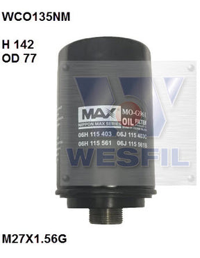 Oil Filter Z793 Fits Audi/Volkswagen WCO135NM - Wesfil | Universal Auto Spares