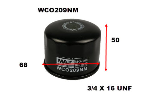 Oil Filter Z1082 Fits Suzuki WCO209NM - Wesfil | Universal Auto Spares