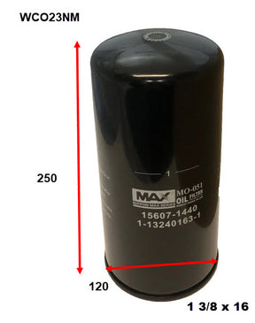 Oil Filter Z233 Fits Hino/Isuzu WCO23NM - Wesfil