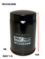 Oil Filter Fits Alfa WCO253NM - Wesfil | Universal Auto Spares