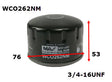 Oil Filter Fits BMW WCO262NM - Wesfil | Universal Auto Spares