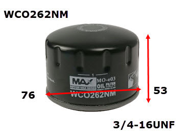 Oil Filter Fits BMW WCO262NM - Wesfil | Universal Auto Spares