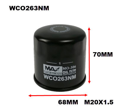 Oil Filter Fits Mazda WCO263NM - Wesfil | Universal Auto Spares