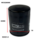 Oil Filter Z1155 Fits Subaru WCO286NM - Wesfil | Universal Auto Spares