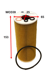 Oil Filter R2645P Fits Audi/Volkswagen WCO39 - Wesfil | Universal Auto Spares