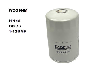 Oil Filter Z726 Fits Jaguar WCO9NM - Wesfil