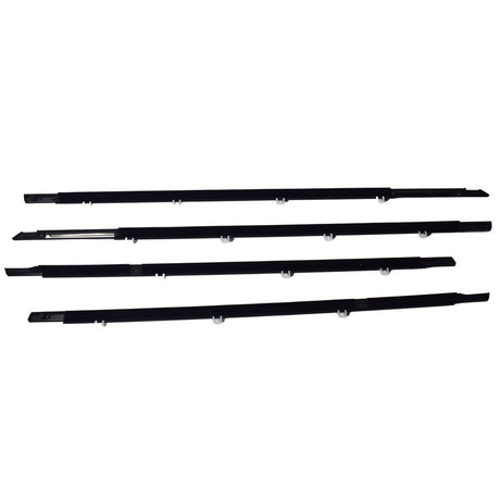 4 Pieces Weather Strip Outside Window Moulding Trim Seal Belt Fit For Honda Accord 2008-2013 - Machter