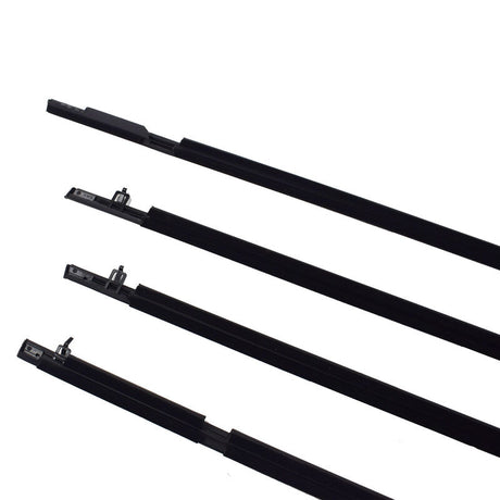 4 Pieces Window Door Belt Weather Strips Fit For Honda Civic 2006-2011 Weatherstrip Black - Machter