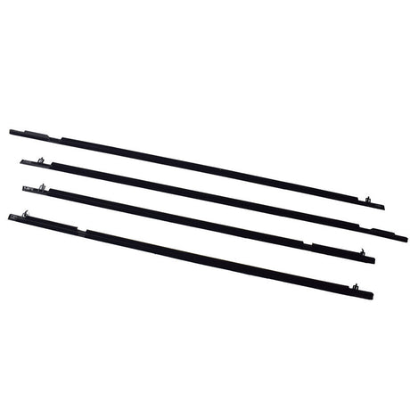 4 Pieces Window Door Belt Weather Strips Fit For Honda Civic 2006-2011 Weatherstrip Black - Machter