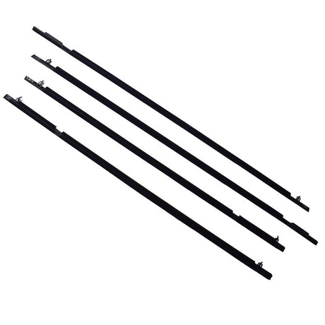4 Pieces Window Door Belt Weather Strips Fit For Honda Civic 2006-2011 Weatherstrip Black - Machter