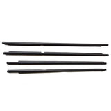 4 x Weather Strips Window Mould Fit For Toyota LandCruiser 100 105 Series Black WDS-TA010 - Machter