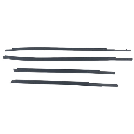 4 Pieces Outer Window Mould Seal Trim Fit For Toyota Hilux Revo 4 Doors 2015-2021 - Machter