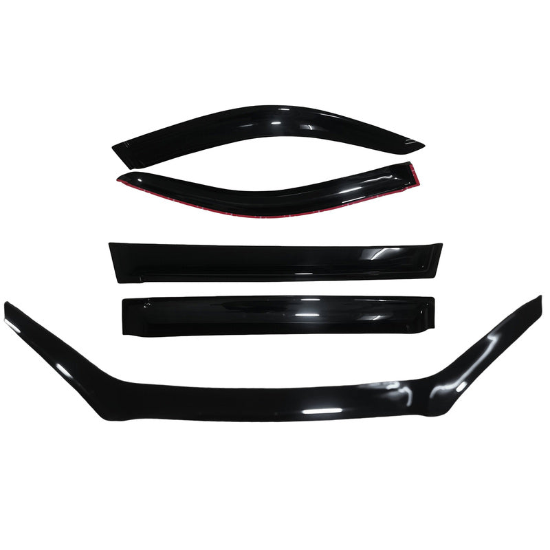 Bonnet Protector & Weathershields Sun Visors Fit For Toyota Prado 120 Series 2003-2009 WESKIT-TA002 - Machter