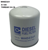 Diesel Fuel Filter Z321 Fits Isuzu WHDZ321 - Wesfil