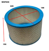 Sports Air Filter 9" X 6" Element 9" X 6" Element WHP9X6 - Wesfil | Universal Auto Spares